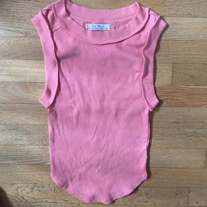 FREE PEOPLE PINK KATE TANK SIZE XS
